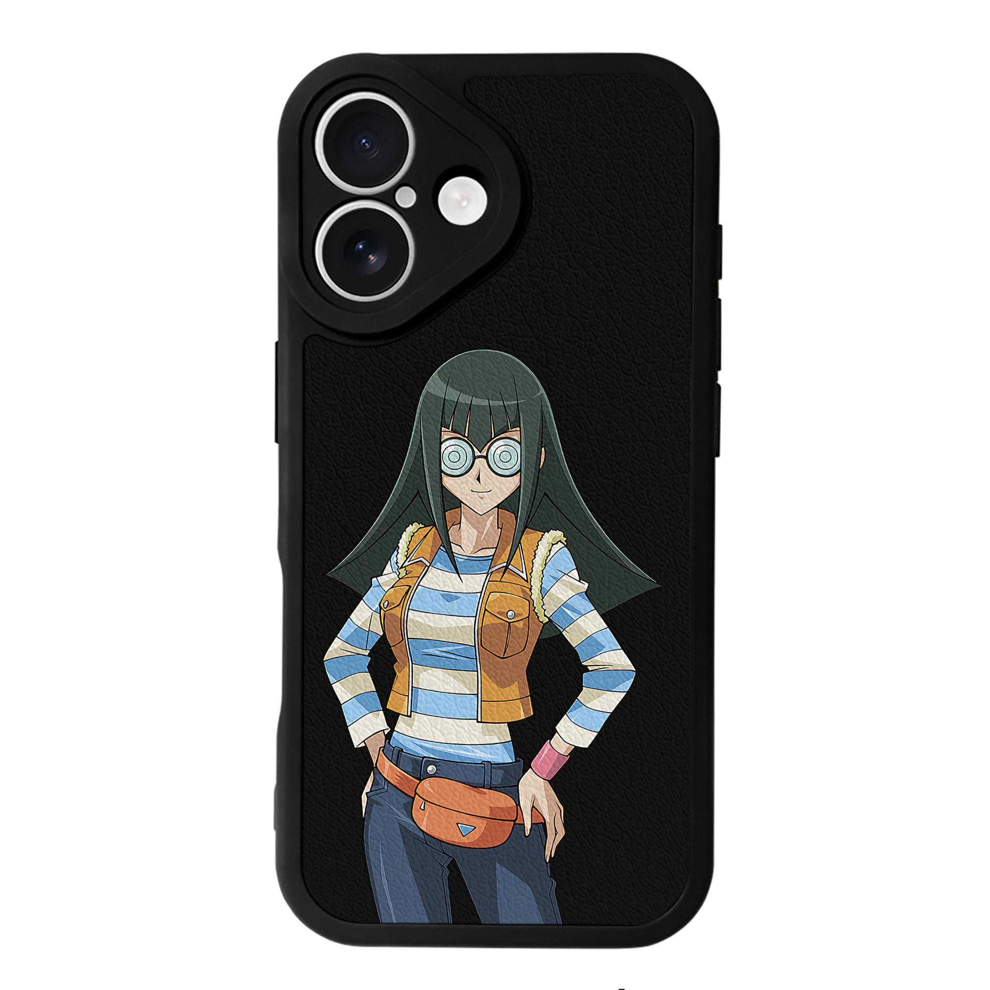 （画像用） 遊☆戯☆王 Yu-Gi-Oh! 【iPhone 16シリーズ対応】シリコンスマホケース（レザー調） 材質：シリコン